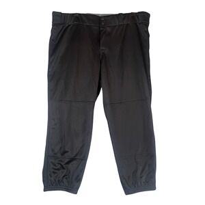 NWT Easton Pro Elite Softball Pants Womens 2X XXL Black 37in -39in 37" 39" Cuffs